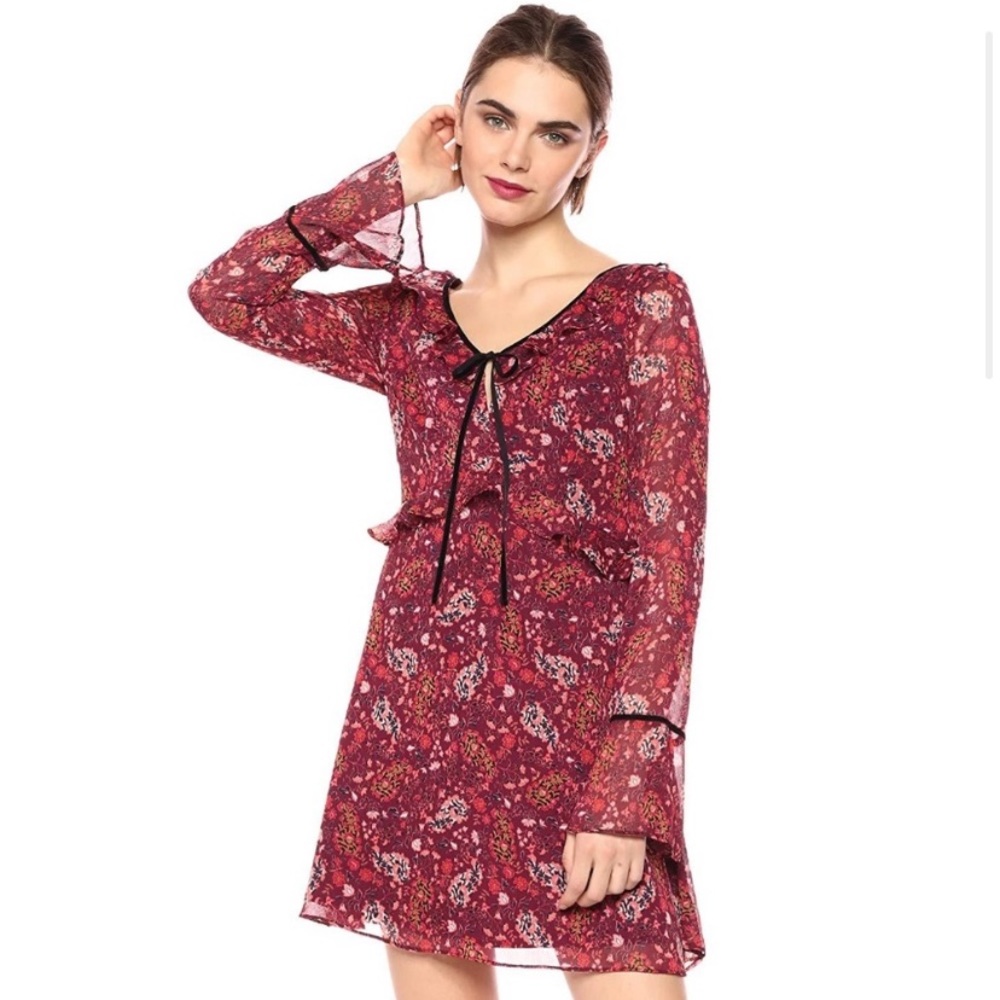 Cupcake and Cashmere Elsie Red Velvet Dress
